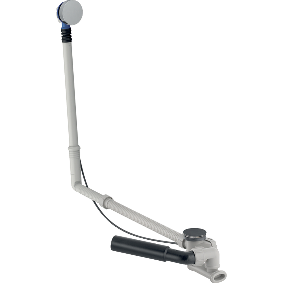 Geberit Zestaw odpływowo-przelewowy , d52, długość 73 cm, z zestawem wykończeniowym, chrom / błyszczący, d=40/50mm 150.525.21.6