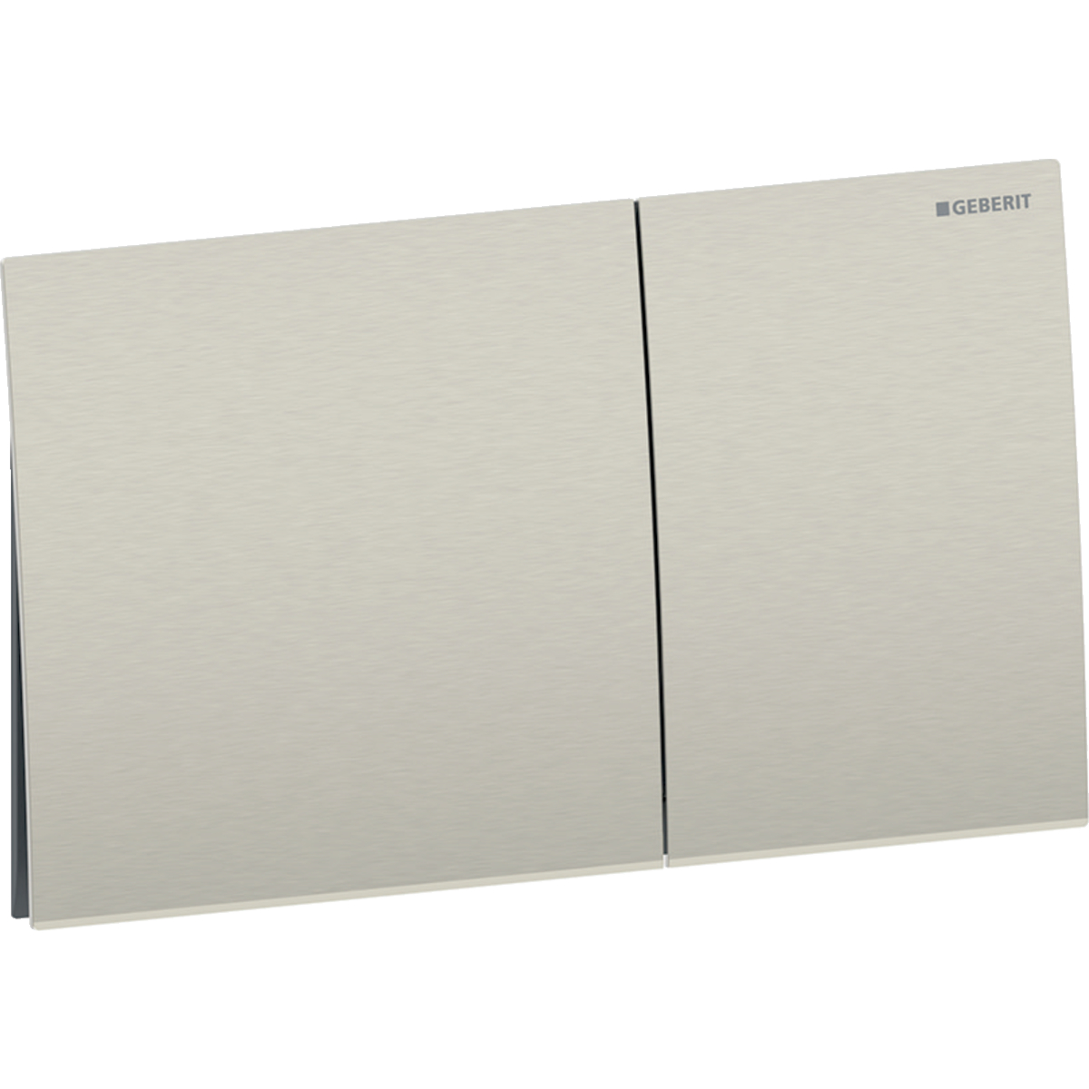 Geberit Przycisk uruchamiający Sigma70, prostokątny, spłukiwanie dwudzielne, Przycisk: nikiel / Szczotkowany, z powłoką easy-to-clean, B=25cm 115.622.ID.1