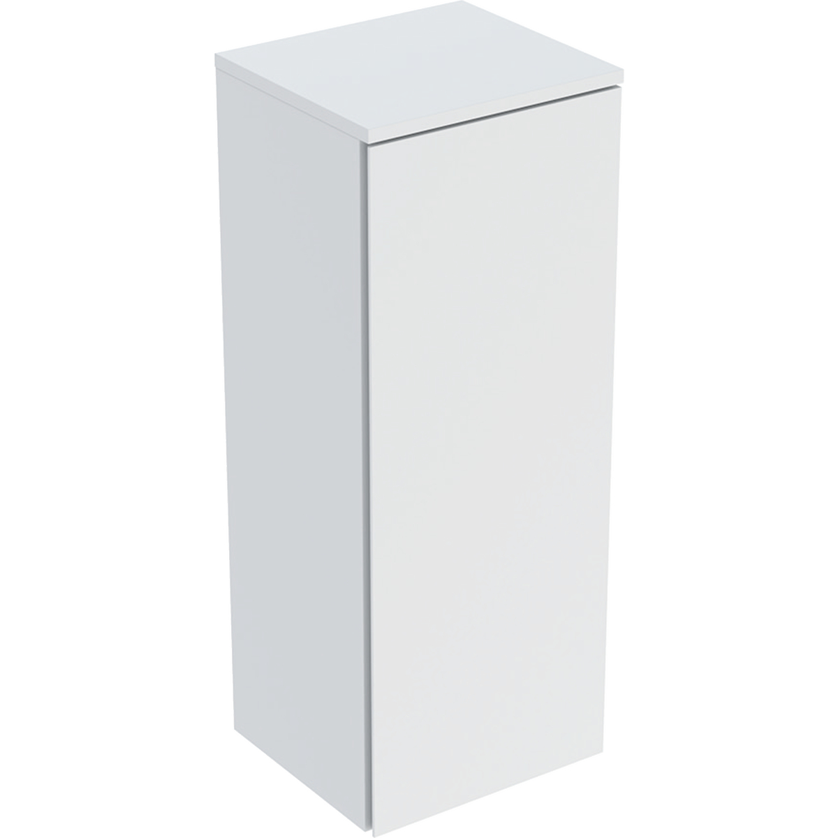 Geberit Selnova Square szafka średnia 33x85x29,7cm, z jednymi drzwiami, kolor biały, lakierowany jedwabny mat 504.143.00.1