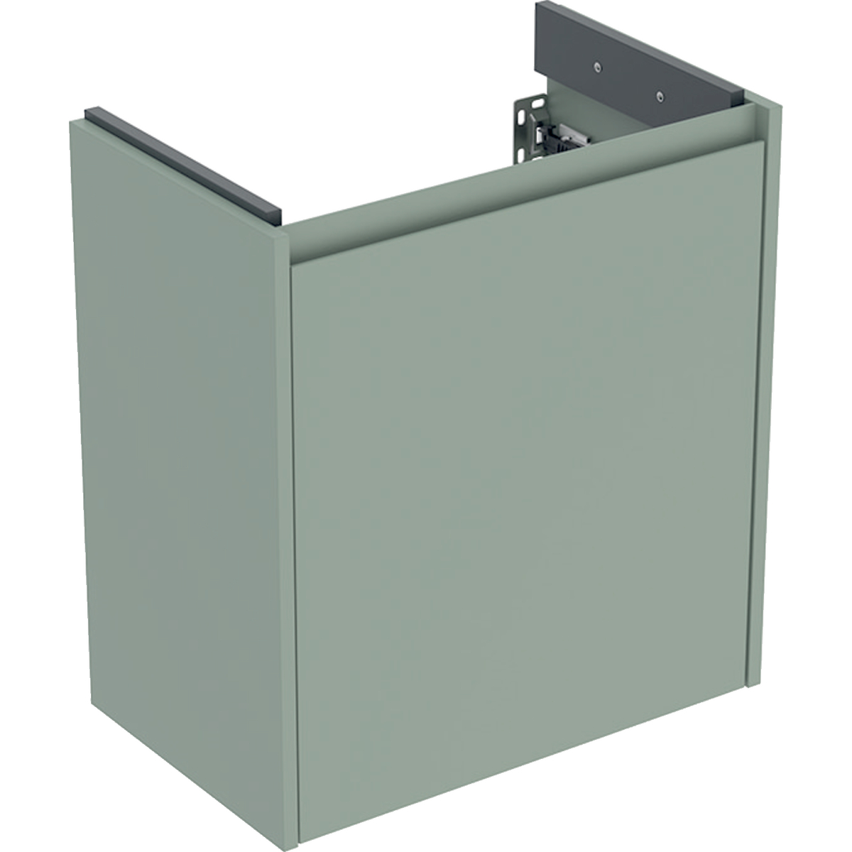 Geberit Selnova Compact szafka podumywalkowa 55x60,6x33,7cm, z jednymi drzwiami, kolor szałwiowozielony, lakierowany jedwabny mat 504.074.IK.1