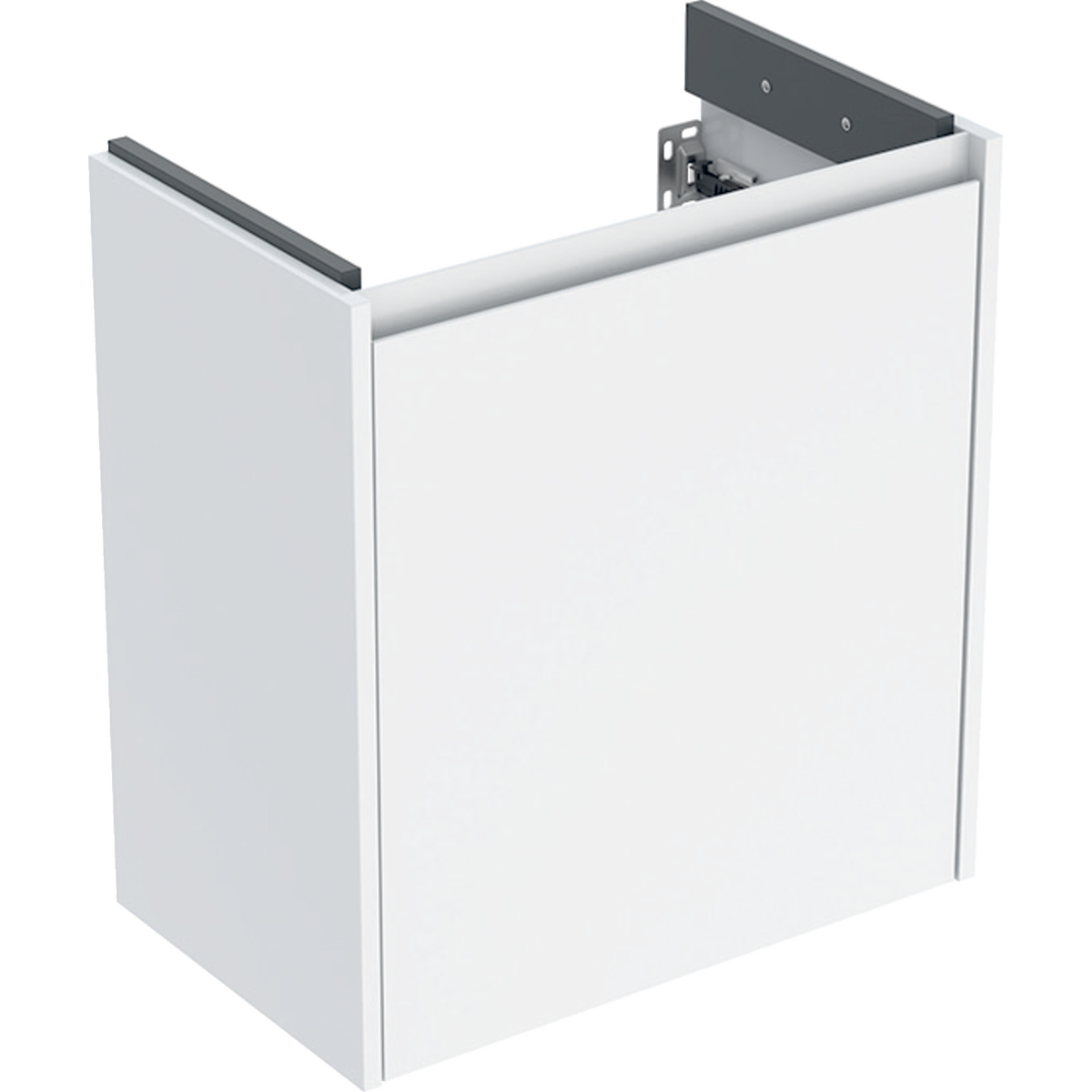 Geberit Selnova Compact szafka podumywalkowa 55x60,6x33,7cm, z jednymi drzwiami, kolor biały, lakierowany jedwabny połysk 504.074.01.1