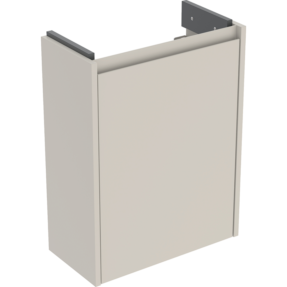 Geberit Selnova Compact szafka podumywalkowa 45,7x60,5x22,7cm, z jednymi drzwiami, kolor piaskowoszary, lakierowany jedwabny mat 504.072.DB.1