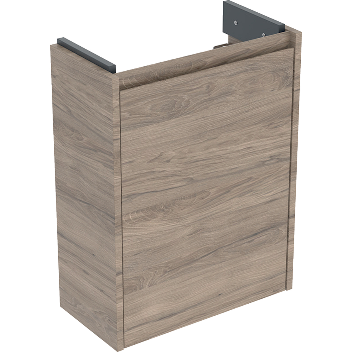 Geberit Selnova Compact szafka podumywalkowa 45,7x60,5x22,7cm, z jednymi drzwiami, kolor orzech hickory, melaminowa struktura drewna 504.072.JR.1