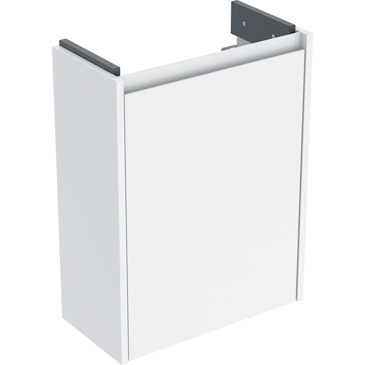 Geberit Selnova Compact szafka podumywalkowa 45,7x60,5x22,7cm, z jednymi drzwiami, kolor biały, lakierowany jedwabny połysk 504.072.01.1