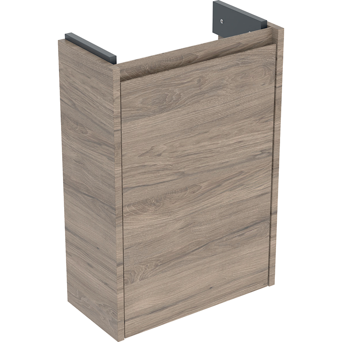 Geberit Selnova Compact szafka podumywalkowa 41,2x60,5x20,1cm, z jednymi drzwiami, kolor orzech hickory, melaminowa struktura drewna 504.071.JR.1