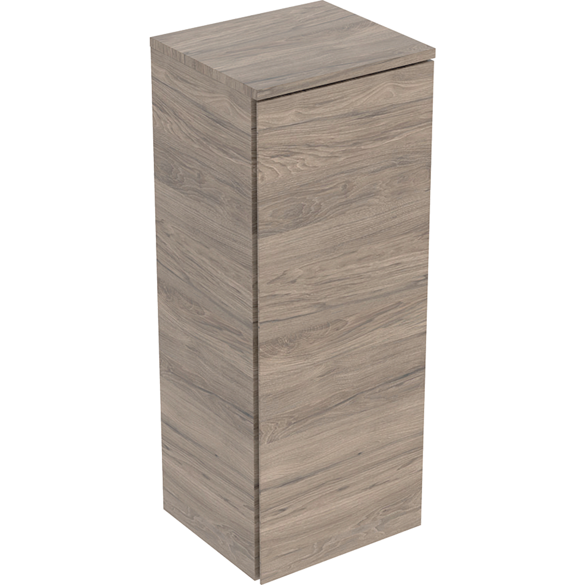 Geberit Selnova Square szafka średnia 33x85x29,7cm, z jednymi drzwiami, kolor orzech hickory, melaminowa struktura drewna 504.143.JR.1