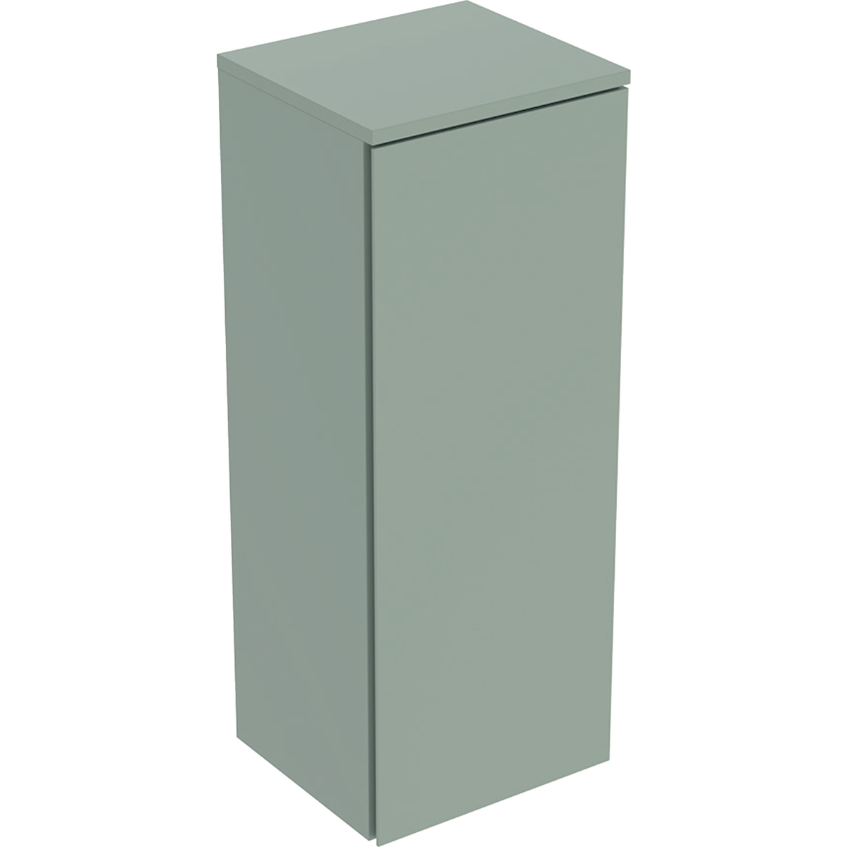 Geberit Selnova Square szafka średnia 33x85x29,7cm, z jednymi drzwiami, kolor szałwiowozielony, lakierowany jedwabny mat 504.143.IK.1